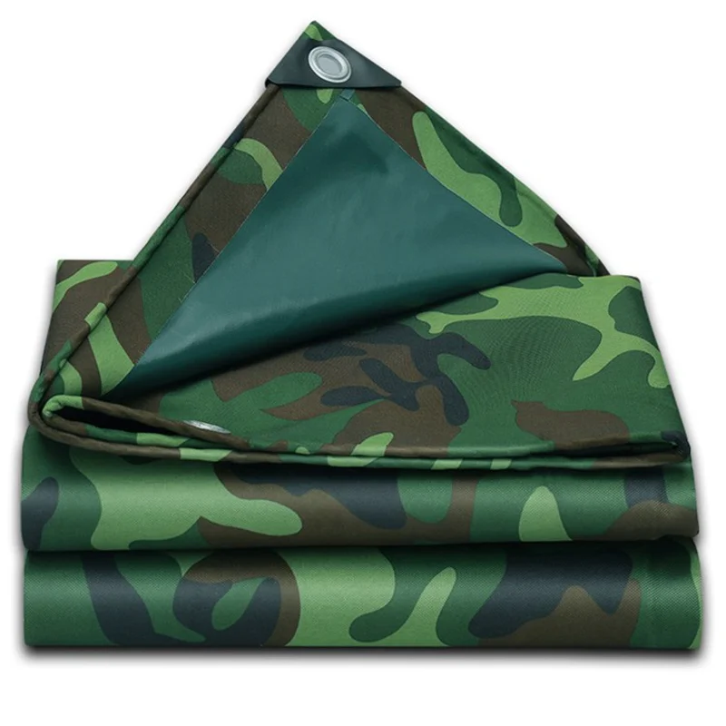 

Various Size Waterproof Tarpaulin Thicken Camouflage Oxford Tarp for Home Garden Outdoor Sun Shade Sail Customized Size