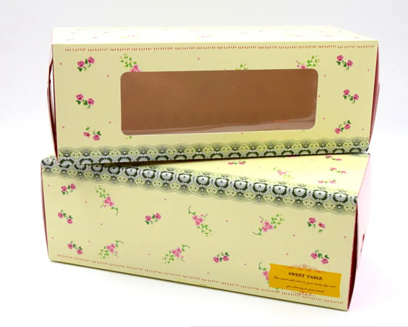 Упаковочная бумажная коробка для хлебобулочных изделий С Вырезанным окном