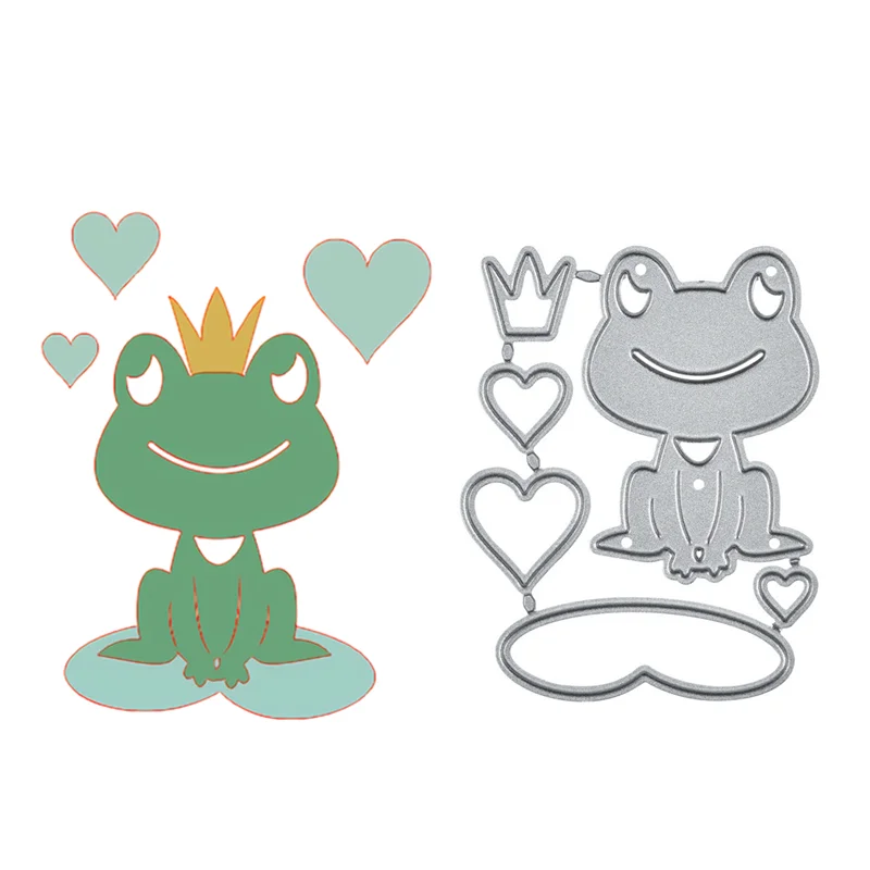 Металлические штампы Eastshape в виде лягушки новинка лотос лист любовь принц