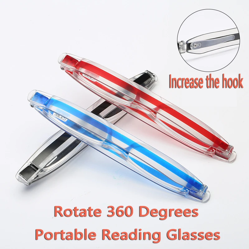 

Портативные очки для чтения складные с поворотом на 360 градусов для мужчин и женщин унисекс очки для дальнозоркости складные детали для чте...