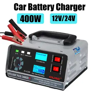 car battery charger 12v24v automotive battery charger 400w 40a trickle smart pulse repair for car truck boat motorcycle free global shipping
