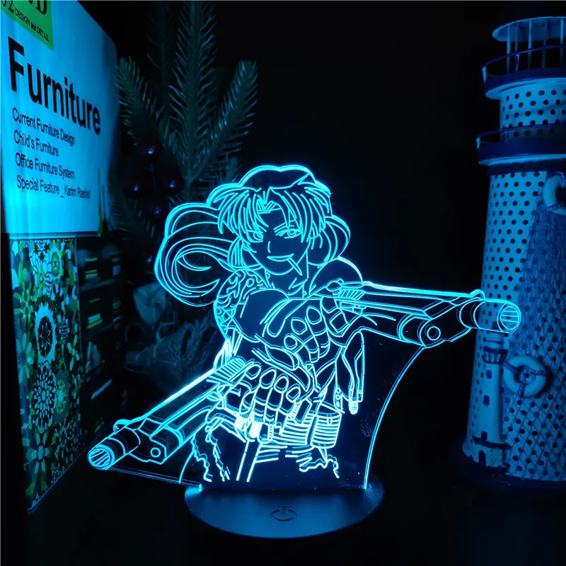 Night Light Blend S Hideri Kanzaki Anime Figure Manga 3D Lamp Luminaria Decoration Chambre Xmas Gifts Neon Decor Kawaii Lampe unicorn night light