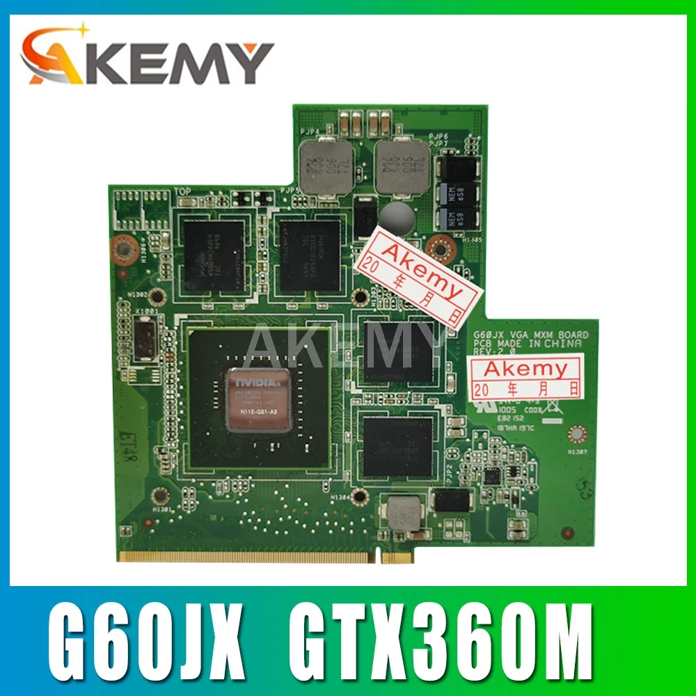 Видеокарта для G60JX PN 60 NYLVG1000 C11 GTS360M GTX 360M N11E GS1 A3 DDR5 1GB MXM VGA ноутбука ASUS G60