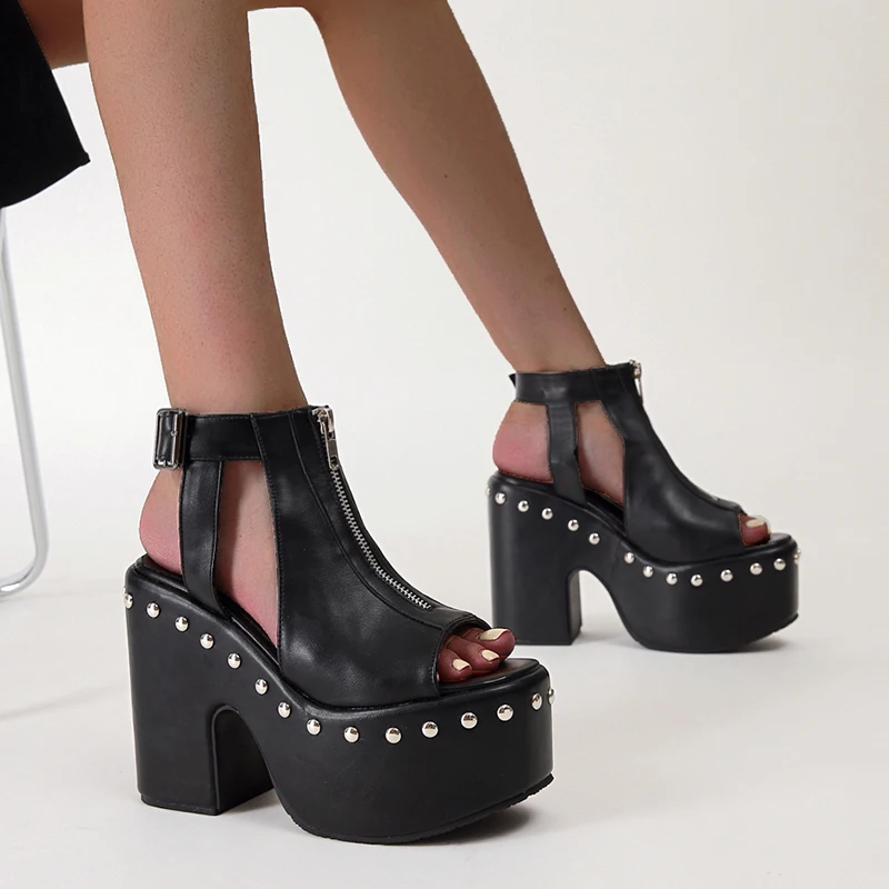 

Women Sandals High Heels PU Fabric Women Pumps Shoe Wedges Shoes For Women 2021 Sexy Peep Toe Soft Leather High-Heeled