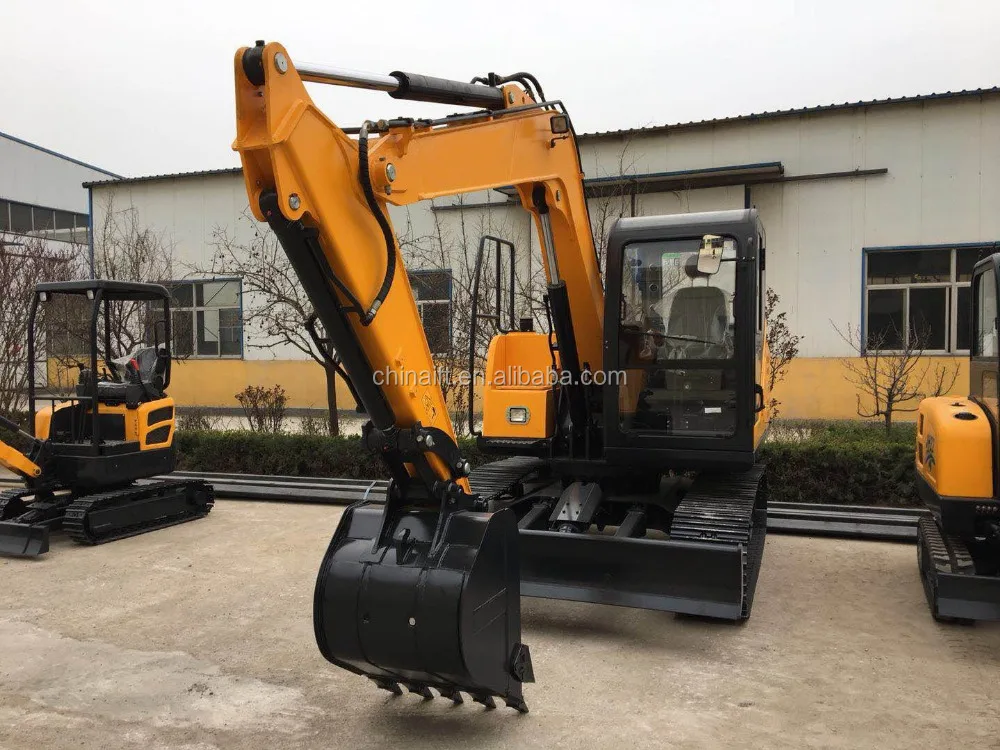 

6 tons Chinese 4 wheel drive mini crawler hydraulic track excavator