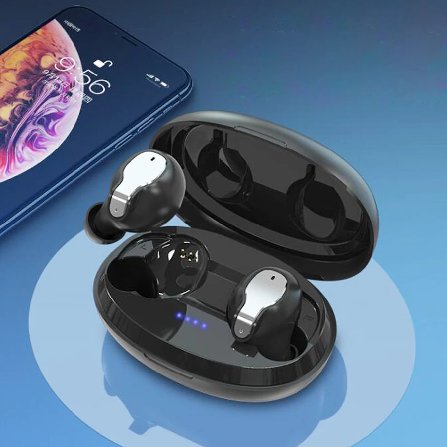 Модные V5.0 Bluetooth наушники XY-5 8D стерео мини Беспроводные наушники с микрофоном зарядная коробка беспроводные наушники