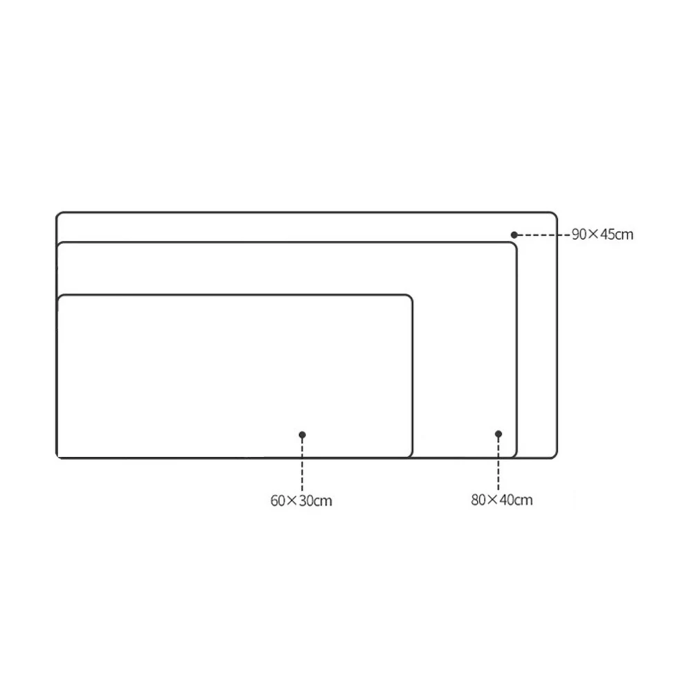 

Double-sided Waterproof Portable Faux Leather Mouse Pad Desktop Mat Table Cover