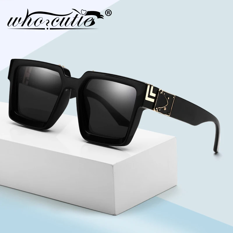 Мужские солнцезащитные очки в стиле стимпанк винтажные большие толстой