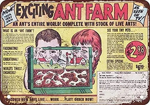 

Nonbrand Metal Novelty Sign Aluminum,12" x 8" 1964 Exciting Ant Sign Hanging Artwork Poster for Bar Park Metal Sign Wall Decor