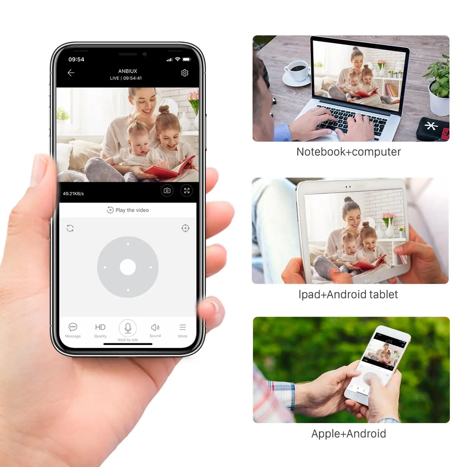 

1080P PTZ IP Camera Wifi Outdoor 122 LED Super Night Vision Auto Tracking 2MP CCTV Security Camera 4X Digital Zoom Audio Camera