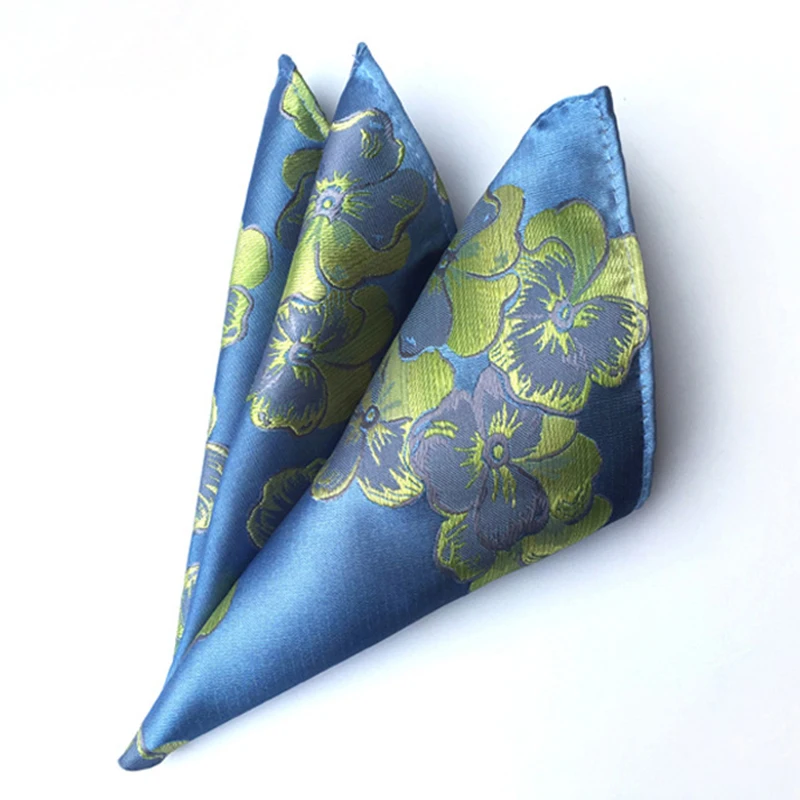 

Luxury 25cm Vintage Floral Paisley Men Handkerchief Jacquard Tie Pocket Square Towel for Mens Wedding Full Dress Accessories
