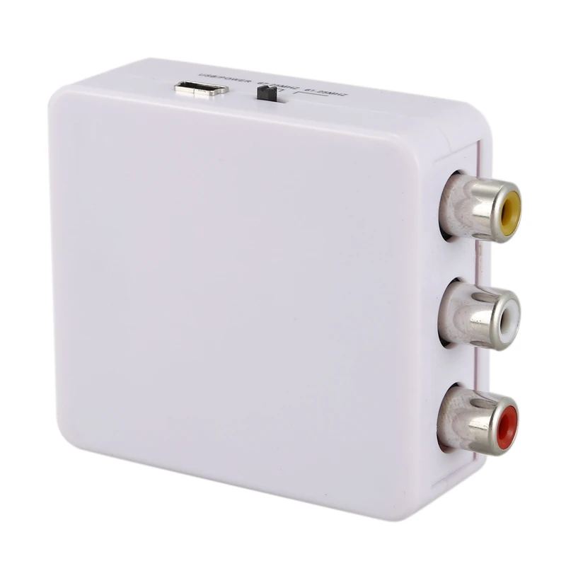 Мини Rca Cvsb Av в Rf адаптер 67 25 МГц 61 видео Аудио ТВ переключатель сигналов