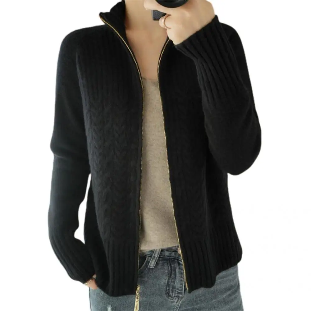 

Elastic Trendy Sweet Lady Coat Knitted Women Coat Loose for Dating