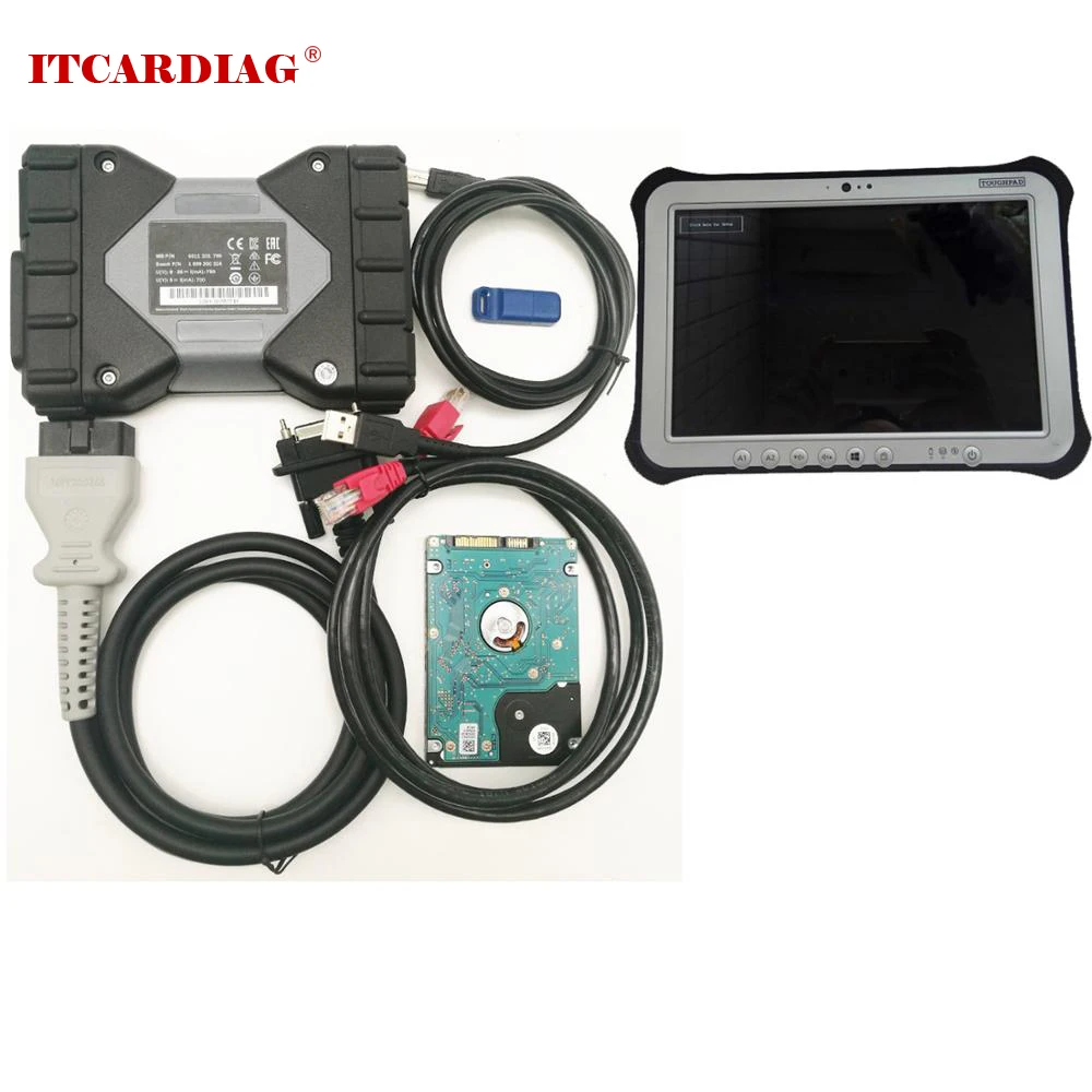 Star Diagnosis C6 MB Star C6 VCI SD Подключение C6 OEM DOIP Диагностика VCI с бесплатным программным обеспечением V2019.12 HDD лучше, чем c4 c5