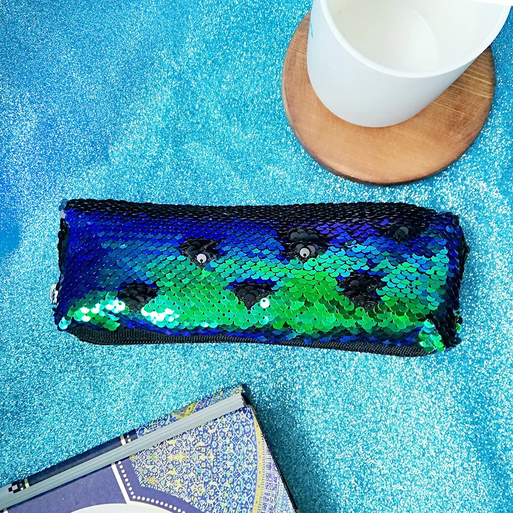 ISKYBOB высококачественные модные косметички двухцветные блестки Сумочка