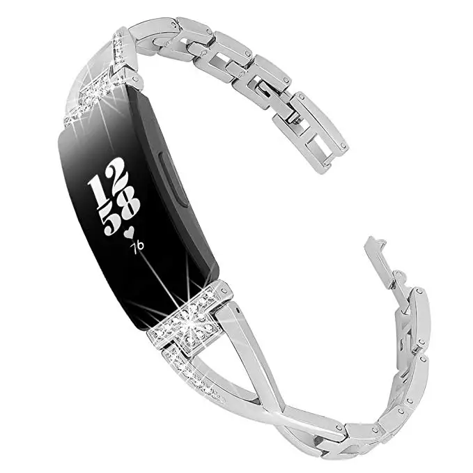 1 Женский ремешок для Fitbit Inspire HR Band сменный Браслет из нержавеющей стали для Fitbit Inspire часы аксессуары - Цвет: 1
