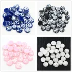 Новый стиль 40 шт 81012 мм 4 цвета Встроенные настоящие раковины стиль плоские задние кабошоны подходят 81012 мм Камея основа Кабошоны