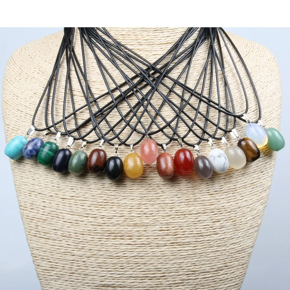 Ожерелье чокер вечерние подвеской из натурального камня|Ожерелья с подвеской| |