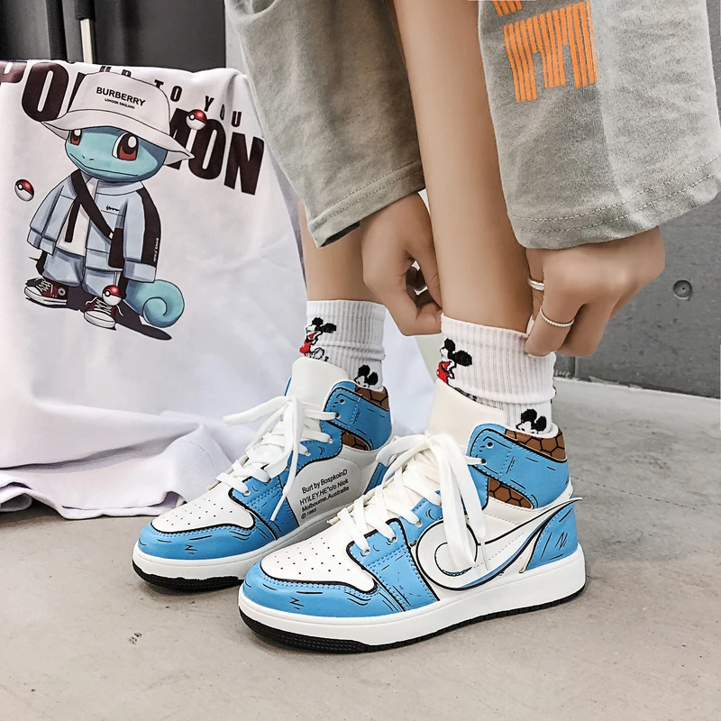 Женские баскетбольные кроссовки из натуральной кожи со звездами и стритболом