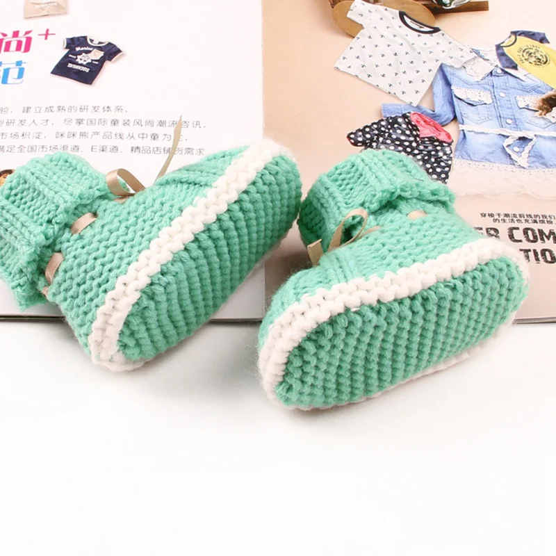 0 24 м вязание крючком флисовые сапоги с бантом для маленьких девочек и мальчиков