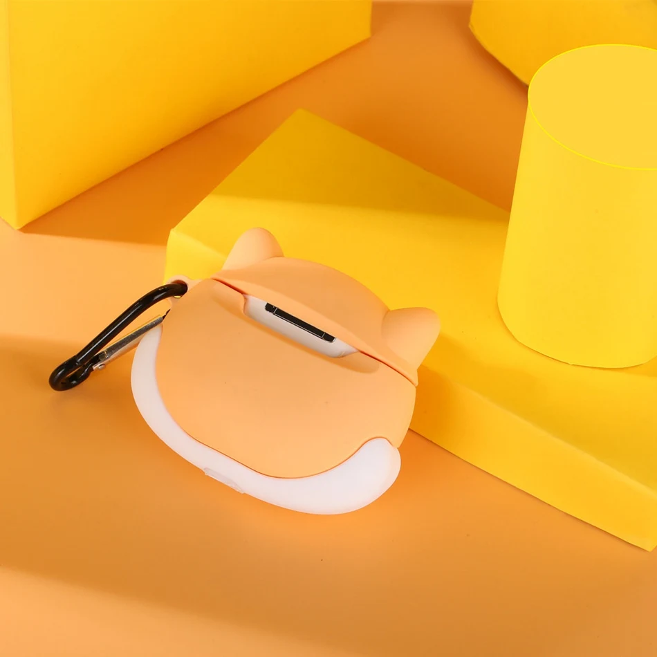 Для AirPods Pro Чехол 3D Милый Забавный инопланетянин кавайный мультяшный чехол для наушников для AirPods 3 Мягкий защитный чехол с крючок карабина