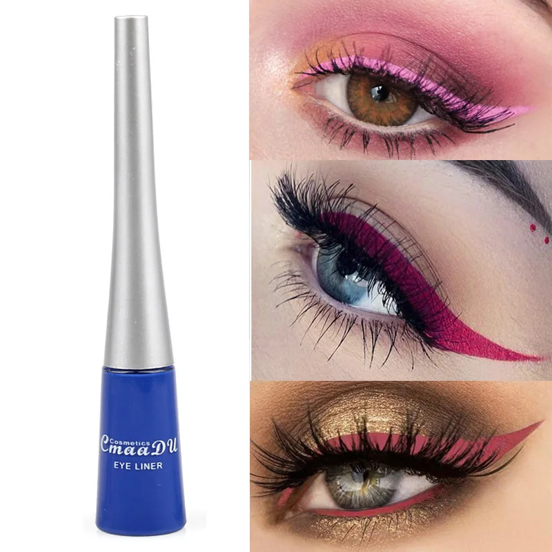 Брендовая Новинка 17 цветов белая и Золотая матовая подводка для глаз легкая в