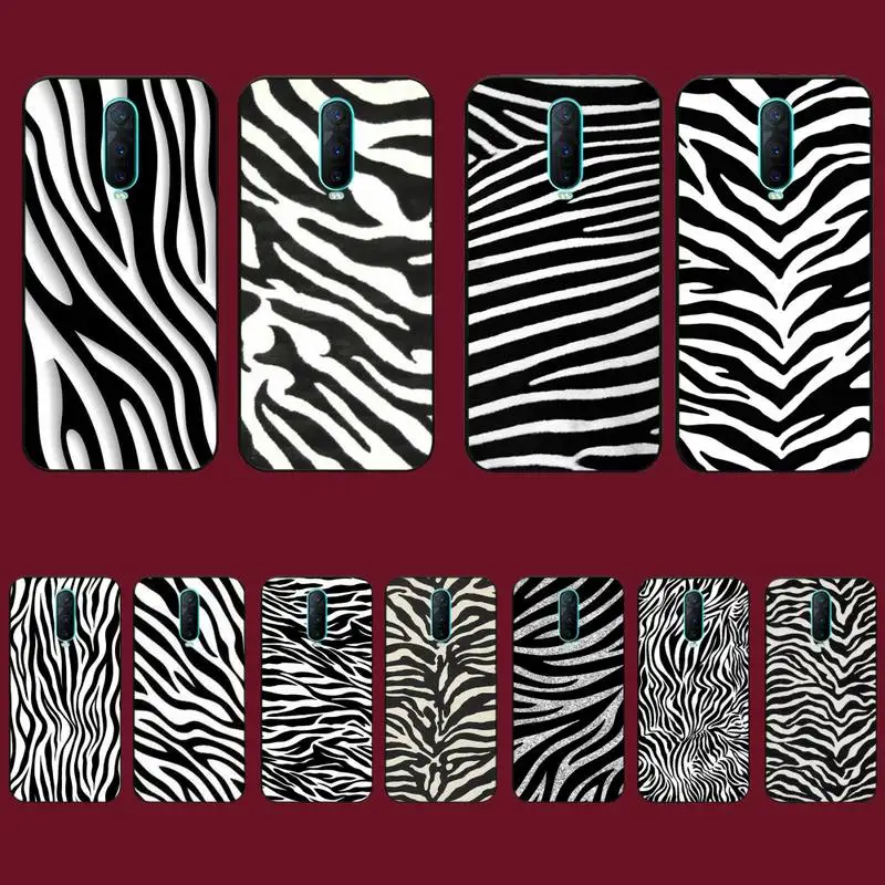 

TOPLBPCS Zebra print clip art animal Phone Case for Vivo Y91C Y11 17 19 17 67 81 Oppo A9 2020 Realme c3