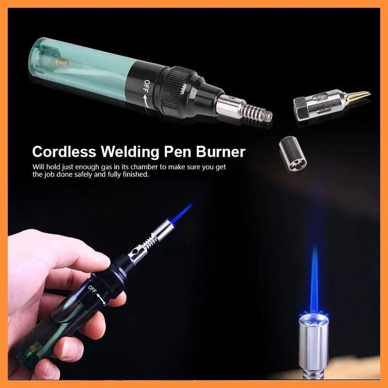 1300 Celsius Butane 4 In 1 Portable Soldering Iron Kit Welding Pen Burner Blow Torch Gas Cordless Tip Tool | Инструменты