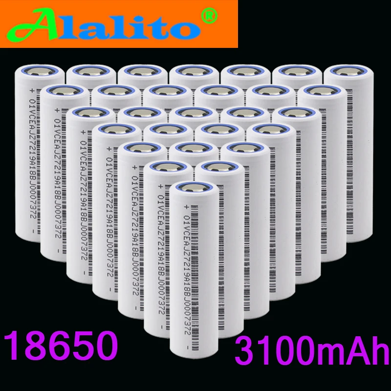 Для samsung LG18650 батареи 3100mah INR18650 3,7 V аккумуляторы литий-ионные 18650 30a большой ток 18650VTC7