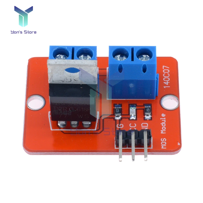 2 шт. верхняя кнопка MOSFET IRF520 модуль драйвера для Arduino ARM Raspberry pi Плата расширения