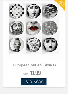 Италия Fornasetti тарелки декоративная тарелка на стену винтажная художественная 8 дюймов настенная подвесная тарелка