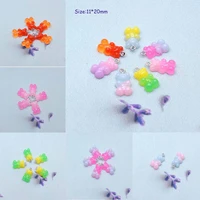 mix colors candy bear pendant charms resin for handmade bracelets necklace earring key chain diy jewelry