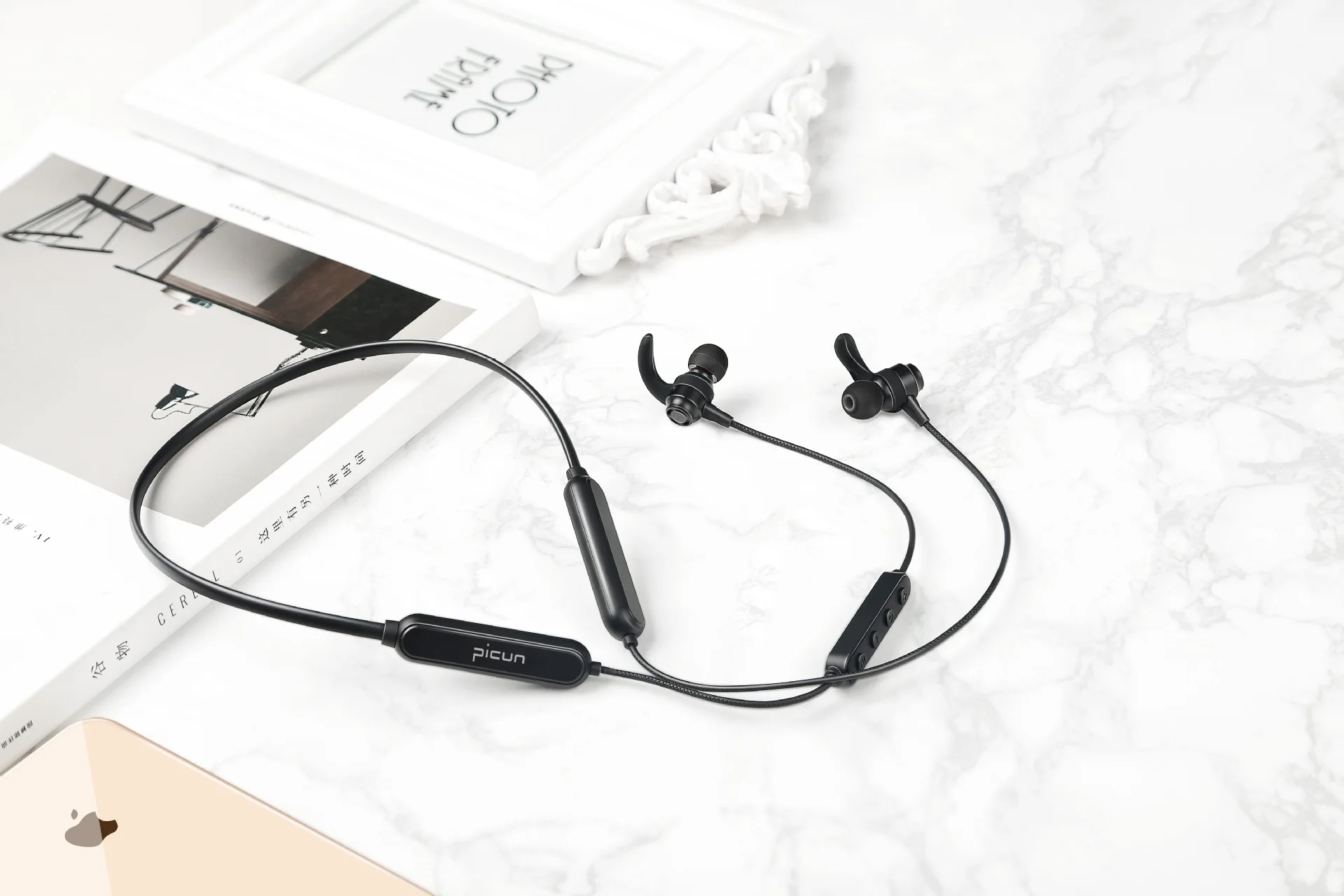 Picun H18X Bluetooth наушники IPX7 водонепроницаемый, для занятий спортом, для пробежки беспроводная гарнитура Магнитный дизайн шейные наушники fone de ouvido