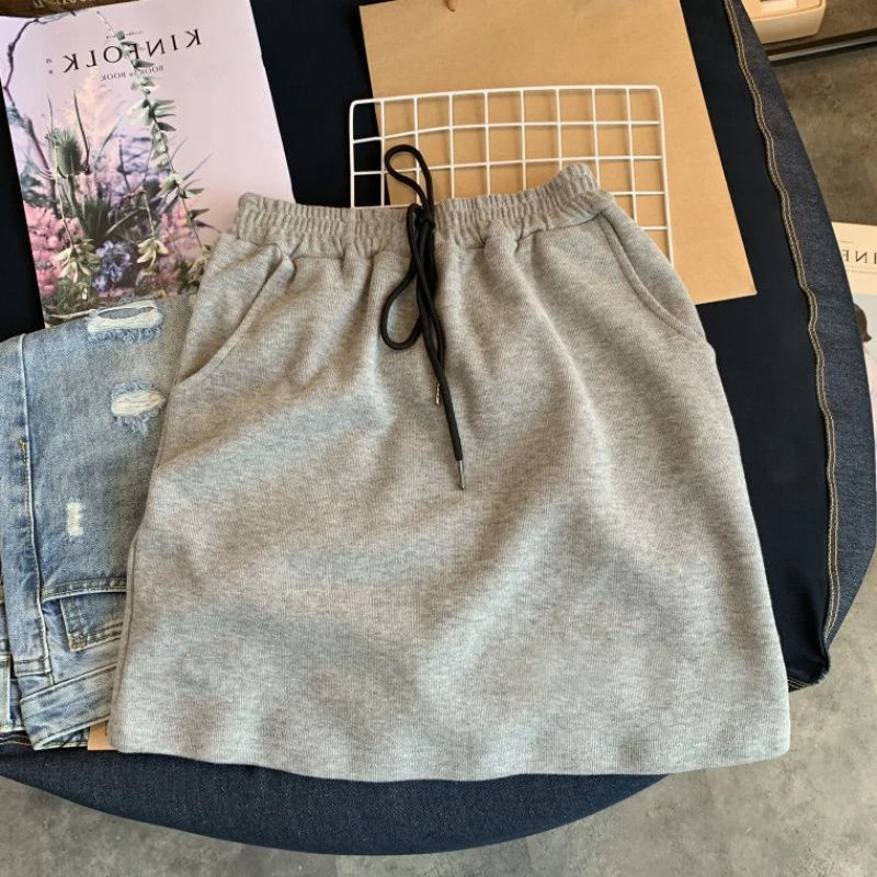 

Spring Fashion Skirt Suits Women Korean Print O-Neck Long Sleeve Tops And Lace-Up Skirt Casual Two Piece Sets Street Outfit 2020