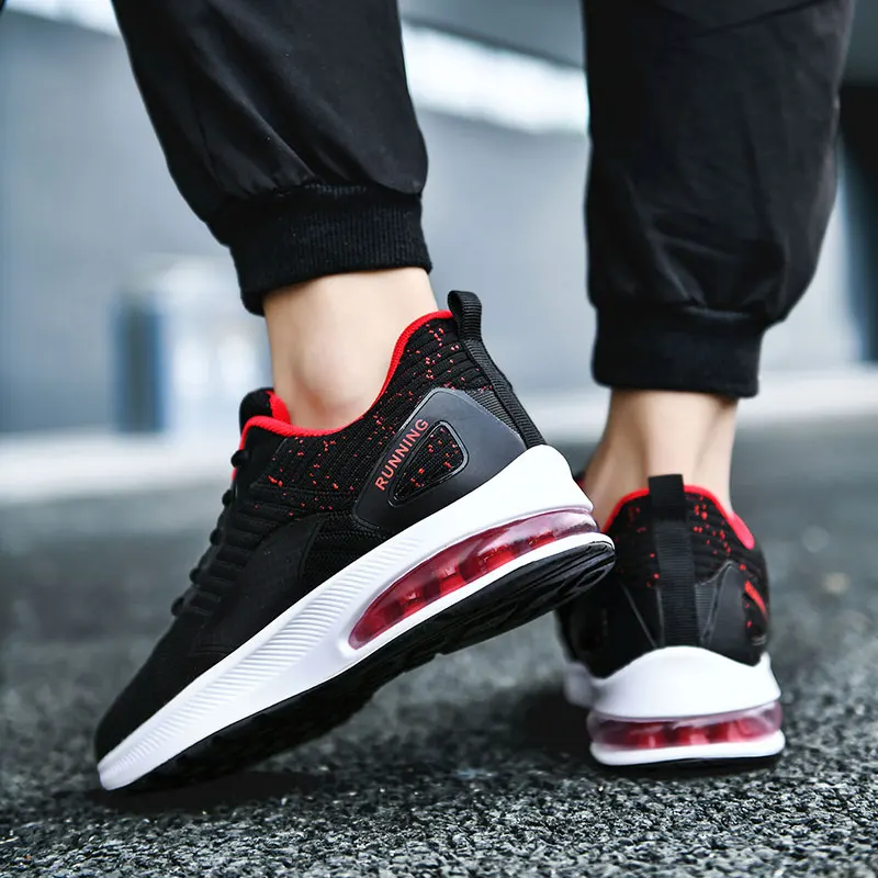 

2021 Sneakers for Men Air Cushion Breathable Men's Running Shoes Soft Comfortable Male Casual Walking Sports Shoes Zapatillas