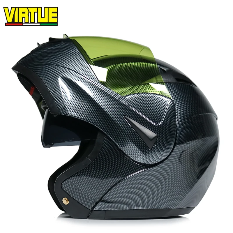 Free Shipping cascos para motocross Dual Visor Modular Flip Up helmet motorcycle cascos para moto DOT approved