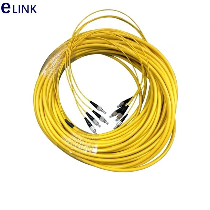 60m 4 cores fiber patchcord SM bundled jumper LC SC FC ST branch cable 2.0mm Singlemode optical fiber patch lead 4C bundle