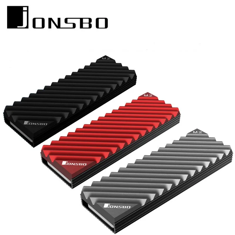 Радиатор Jonsbo M.2 SSD NVMe радиатор M2 2280 алюминиевый с термопанелью для NGFF drive