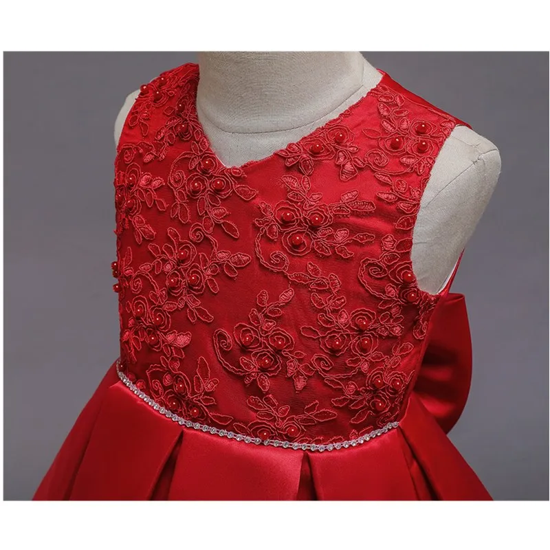 2019 летнее элегантное платье принцессы Детские платья для девочек вечернее