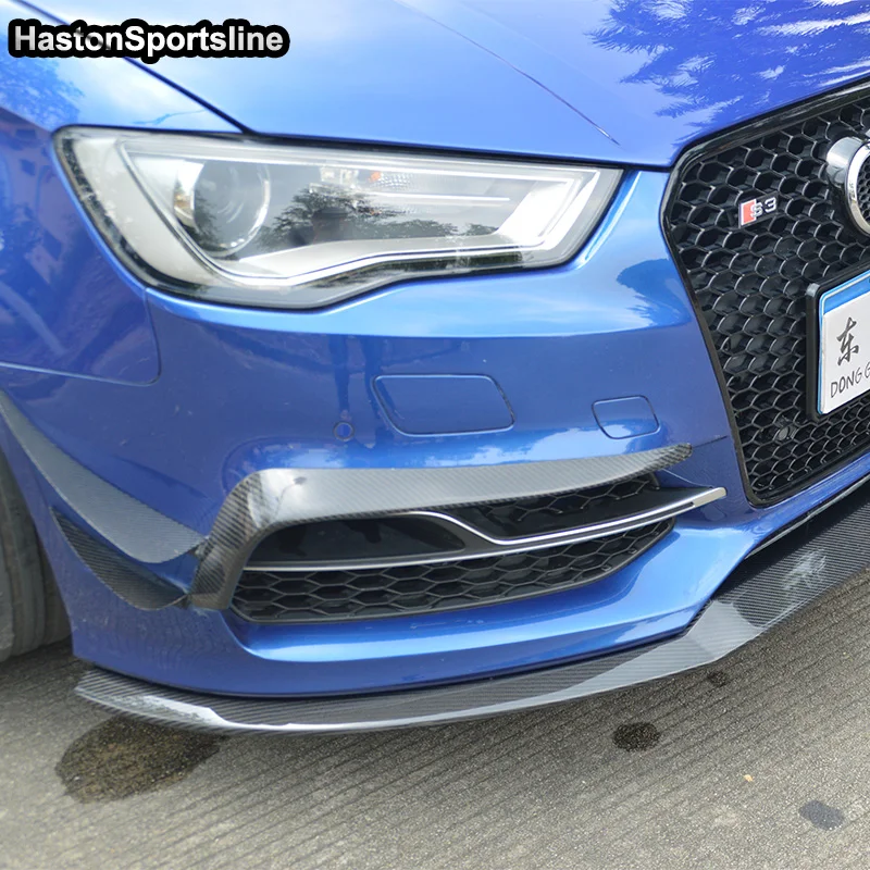 S-образный разветвитель для переднего бампера из углеродного волокна S3 Audi Sline 2014 ~