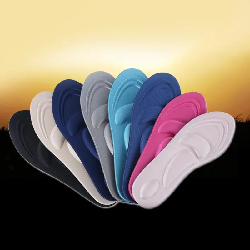 

4D Massage Insoles Sports Shock Absorption Women Foam Soft Elastic Breathable Comfortable Sponge Shoes Pad Foot Care Insert