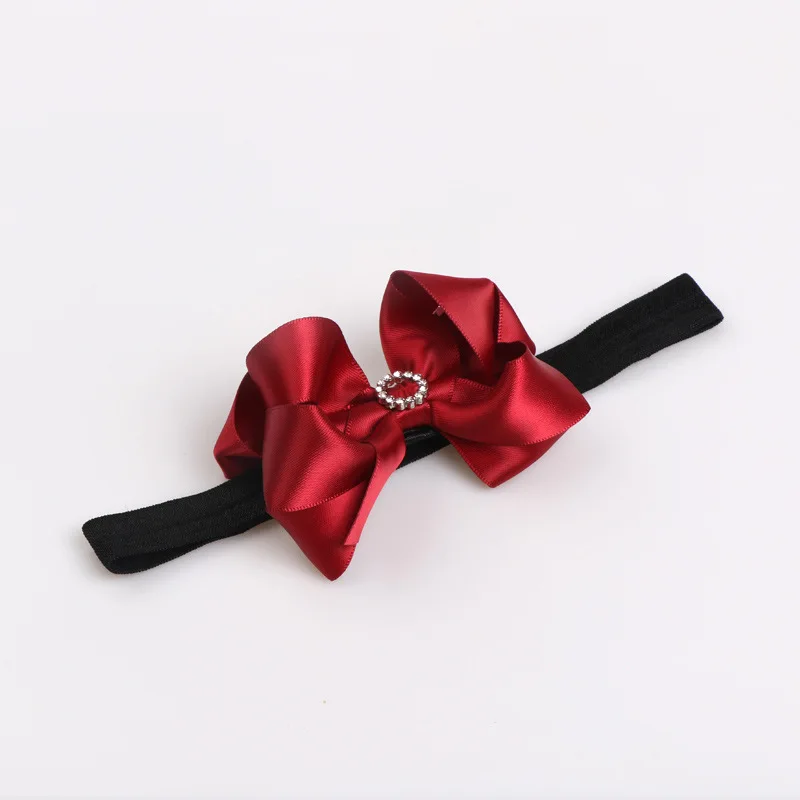 Прекрасный для новорожденных девочек эластичный повязка на голову с цветочным