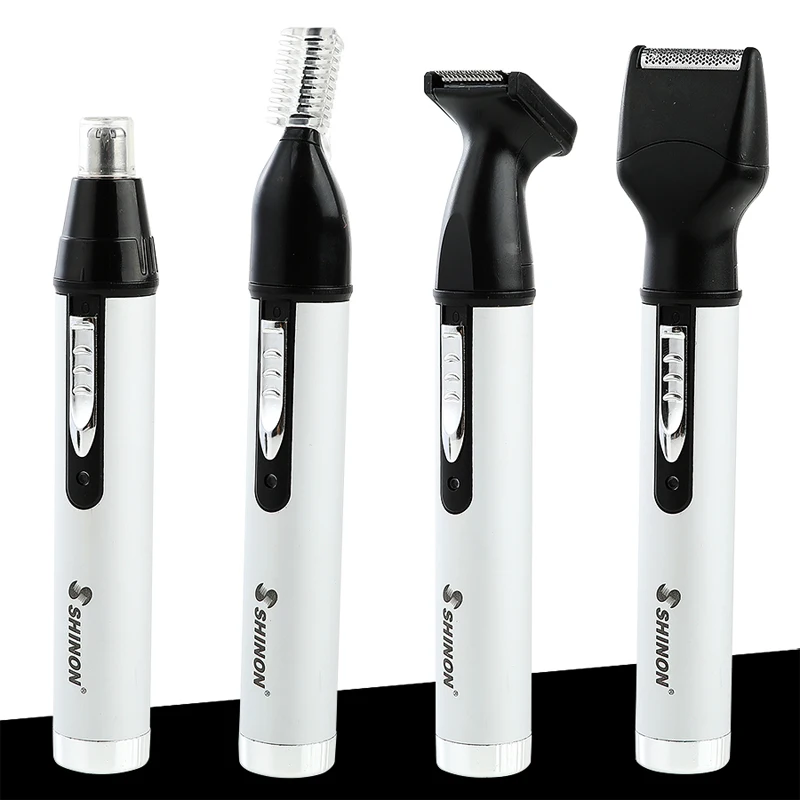 

4 In 1 Electric Nose Trimmer Rechargeable Eyebrow Hair Trimmers Multifunction Hair Clipper Shaver Cordless Beard Trimmer 38D