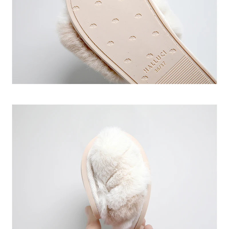 

Elegance Women's Cross Band Soft Plush Fleece Home Indoor or Outdoor Slippers Cute and Comfortable House Shoes Girl Gift