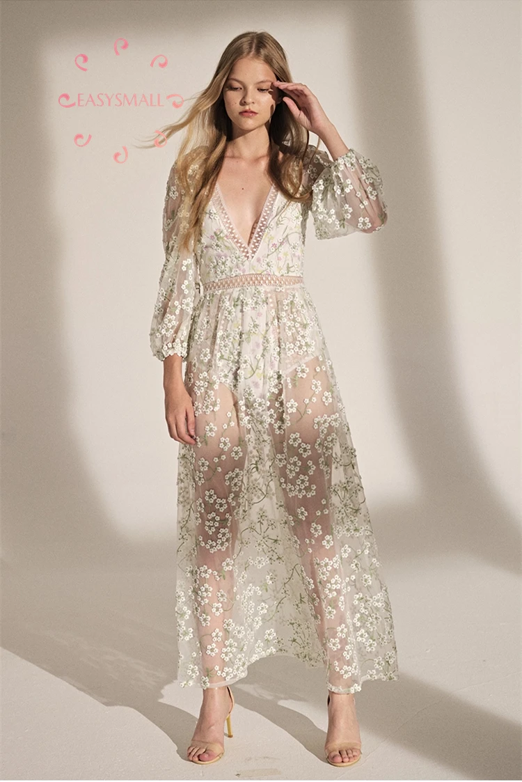 Женское платье с вышивкой EASYSMALL For love lemons сетчатые высококачественные вечерние