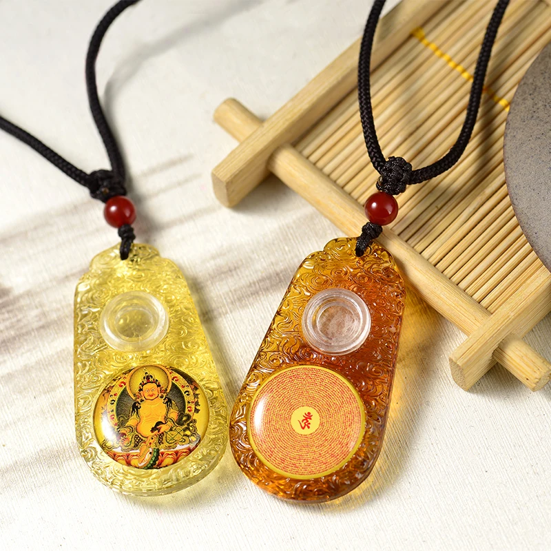 1 шт. талисман безопасность деньги удача Амулет зеленый Тара Будда кулон ожерелье