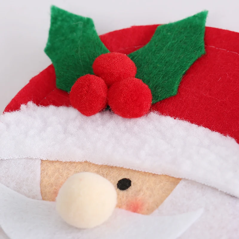 Санта Клаус снеговик для бутылки покрытие одежды украшение кухни на Рождество