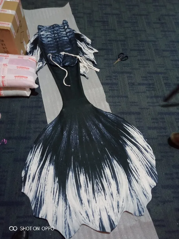 Индивидуальный костюм русалки для плавания с хвостом женщин и взрослых пляжный