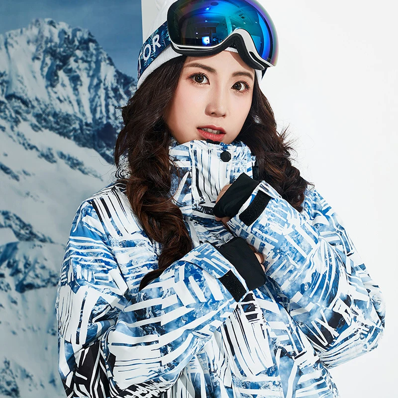 2019 зимний мужской лыжный костюм с капюшоном Теплый Сноубординг женские зимние