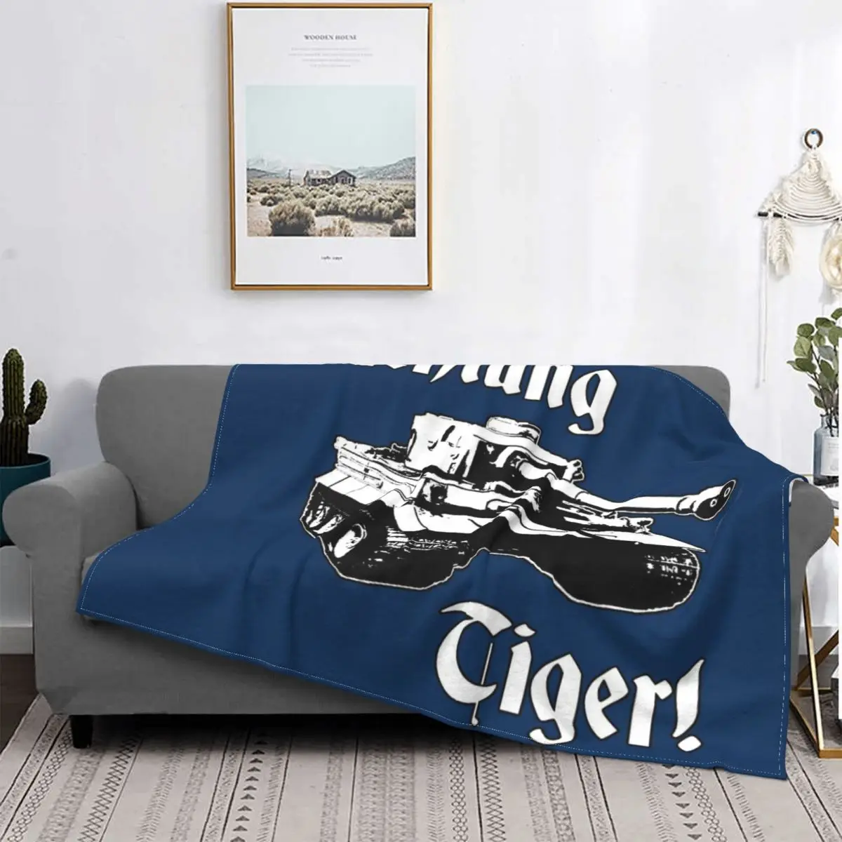 

Одеяло с капюшоном и принтом Тигра для кровати